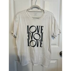 Z Supply Love Boyfriend Tee Shirt XL